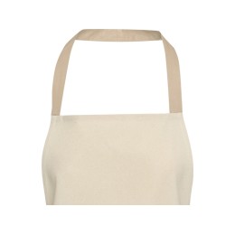 Nia фартук из переработанного хлопка плотностью 200 г/м² - бежевый овсяный