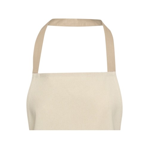 Nia фартук из переработанного хлопка плотностью 200 г/м² - бежевый овсяный