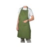 Хлопковый фартук Delight с карманом и регулируемыми завязками, хаки