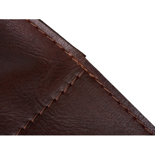 Набор: фартук из натуральной кожи в тубусе, темно-коричневый