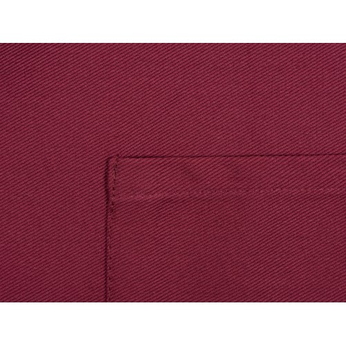 Хлопковый фартук Delight с карманом и регулируемыми завязками, бургунди