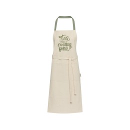 Nia фартук из переработанного хлопка плотностью 200 г/м² - Зеленый яркий