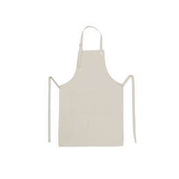 Хлопковый фартук Delight с карманом и регулируемыми завязками, бежевый
