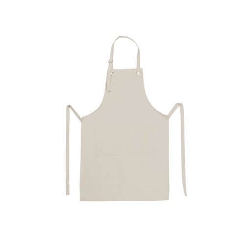 Хлопковый фартук Delight с карманом и регулируемыми завязками, бежевый