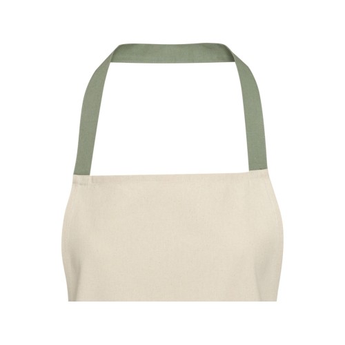 Nia фартук из переработанного хлопка плотностью 200 г/м² - Зеленый яркий