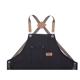 Джинсовый фартук с карманами Fry, черный