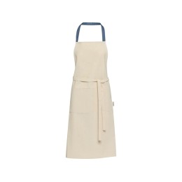 Nia фартук из переработанного хлопка плотностью 200 г/м² - Синий ледяной