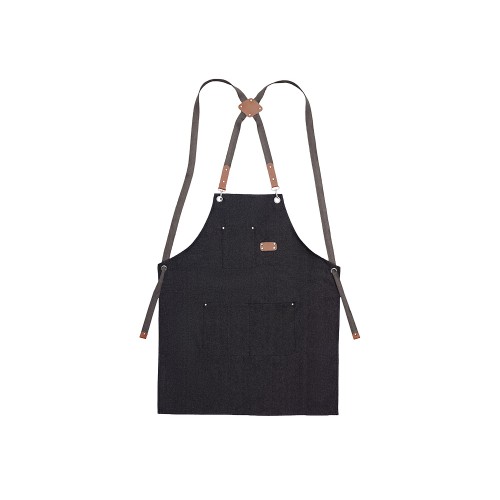 Джинсовый фартук с карманами Fry, черный