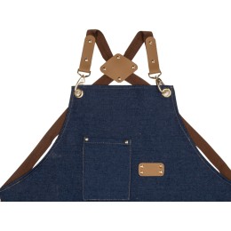 Джинсовый фартук с карманами Fry, синий