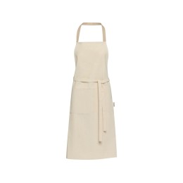 Nia фартук из переработанного хлопка плотностью 200 г/м² - бежевый овсяный
