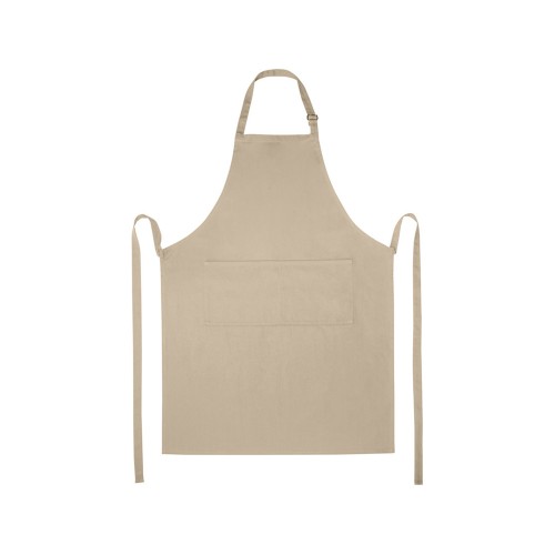 Фартук Andrea плотностью 240 г/м² с регулируемой завязкой на шее - Oatmeal