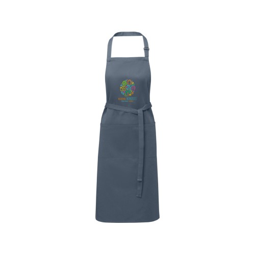 Фартук Andrea плотностью 240 г/м² с регулируемой завязкой на шее - Hale Blue