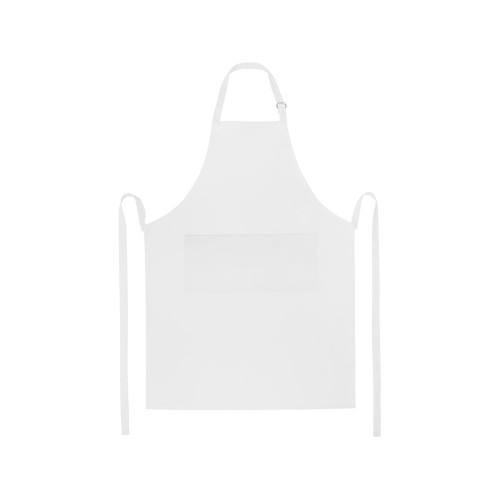 Фартук Andrea плотностью 240 г/м² с регулируемой завязкой на шее - Белый