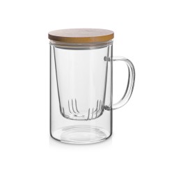 Стеклянная кружка с заварочной емкостью "Milfoil"