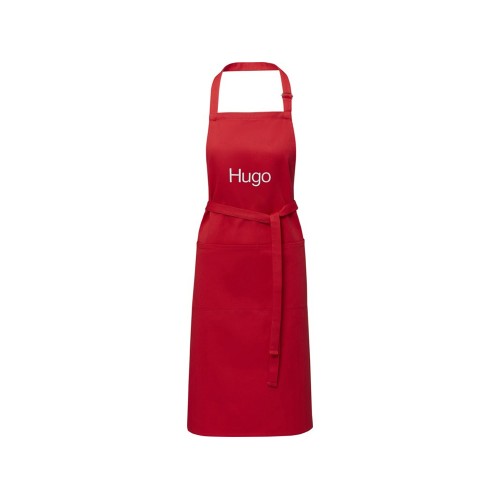 Фартук Andrea плотностью 240 г/м² с регулируемой завязкой на шее - Красный