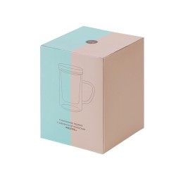 Стеклянная кружка с заварочной емкостью "Milfoil"