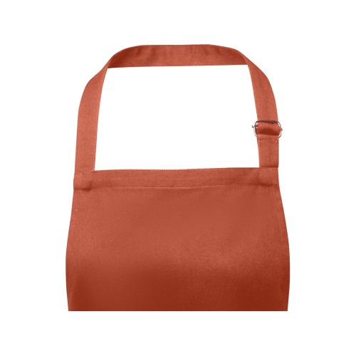 Фартук Andrea плотностью 240 г/м² с регулируемой завязкой на шее - Brick