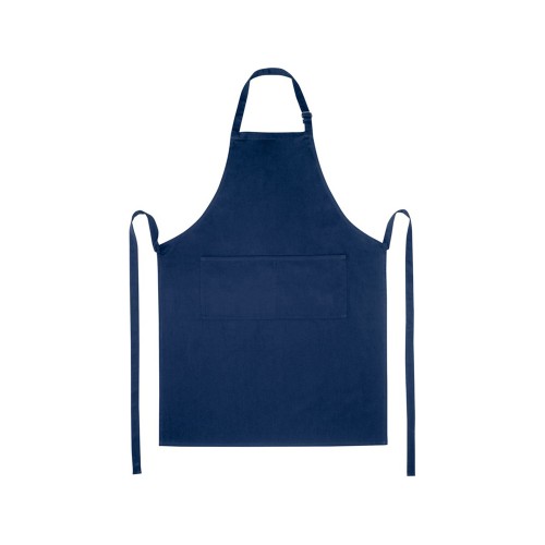 Фартук Andrea плотностью 240 г/м² с регулируемой завязкой на шее - Темно - синий