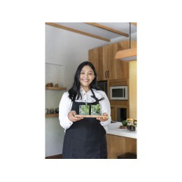 Originalhome фартук из переработанных материалов - сплошной черный