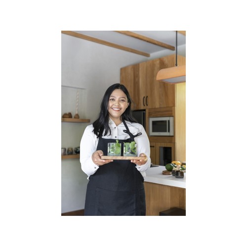 Originalhome фартук из переработанных материалов - сплошной черный