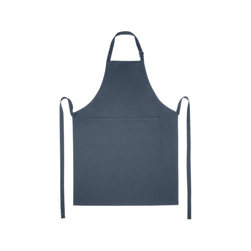 Фартук Andrea плотностью 240 г/м² с регулируемой завязкой на шее - Hale Blue