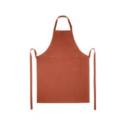 Фартук Andrea плотностью 240 г/м² с регулируемой завязкой на шее - Brick