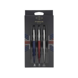Набор Parker Jotter London Trio: гелевая ручка Red CT + шариковая ручка Blue CT + карандаш Stainless Steel CT