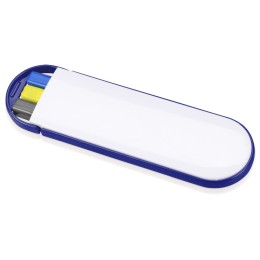 Набор "Квартет": ручка шариковая, карандаш и маркер, белый/синий