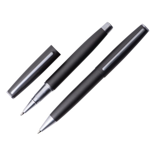 Сет ручек "Roosevelt" шариковая и роллер, цвет оружейной стали