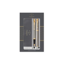 Набор «Parker IM Core Brushed Metal GT»: ручка шариковая, ручка роллер