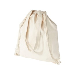 Рюкзак со шнурком Eliza из хлопчатобумажной ткани плотностью 240 г/м2, натуральный