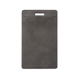 Вертикальный чехол для пропуска из экокожи "Alicante", темно-серый