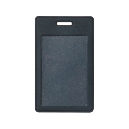 Вертикальный чехол для пропуска из экокожи "Alicante", темно-синий