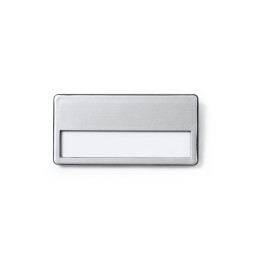 Значок GANDA для бейджа, серебристый