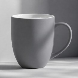 Кружка с покрытием soft-touch “Tulip Gum”, средне-серый NEW Cool gray 7C