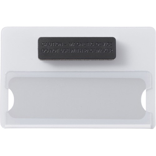 Бейдж с загибушкой(литой) 90х60мм, белый