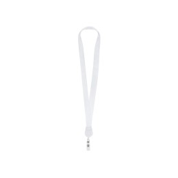 Ланъярд 2 см с ретрактором, белый