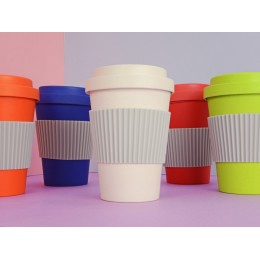 Термокружка "Muffin" из натуральных волокон, оранжевый