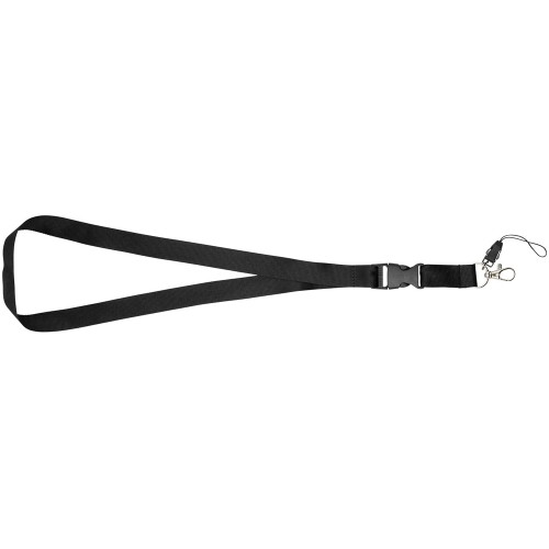 Шнурок Sagan с отстегивающейся пряжкой, держатель для телефона, черный