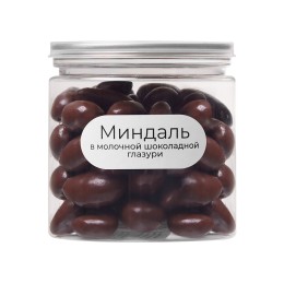 Миндаль в молочной шоколадной глазури, 140 гр