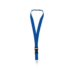 Ланъярд "Berra" со съемным креплением, ярко-синий