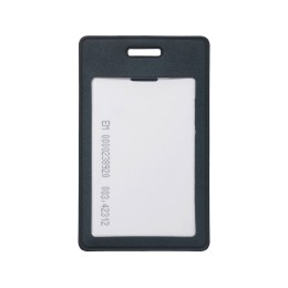 Вертикальный чехол для пропуска из экокожи "Alicante", темно-синий