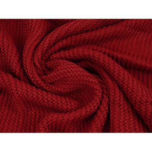 Плед акриловый Chain, бордовый