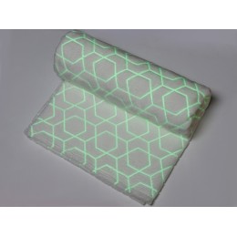 Светящийся в темноте плед Lattice черный