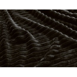 Плед Wave флисовый, черный