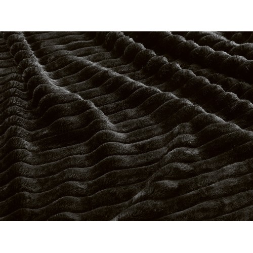 Плед Wave флисовый, черный