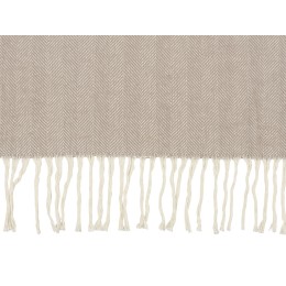 Плед "Ёлочка" 150х180 см. ПРЕМИУМ (бежевый однотонное)