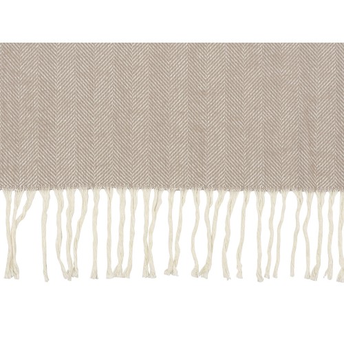 Плед "Ёлочка" 150х180 см. ПРЕМИУМ (бежевый однотонное)