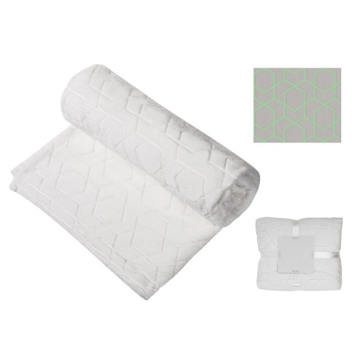 Светящийся в темноте плед Lattice белый