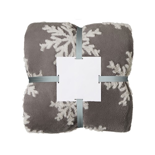 Плед Snowflake новогодний